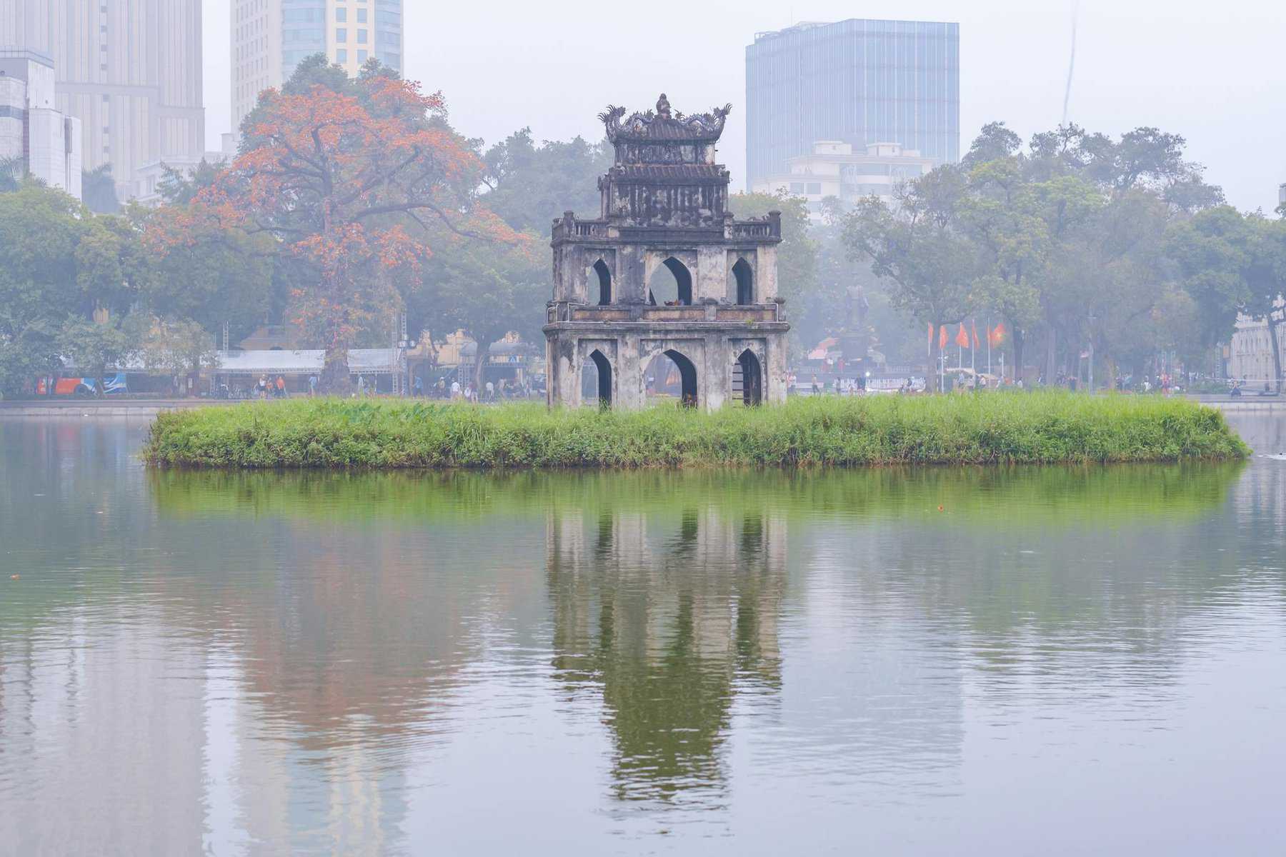 Hoan KieM Lake in Vietnam