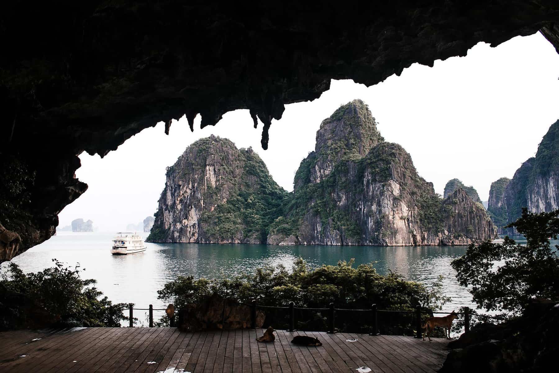 Limestone Karsts at Ha Long Bay
